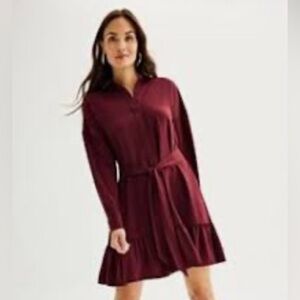 Nine West Ruffle Hem Dress - Medium